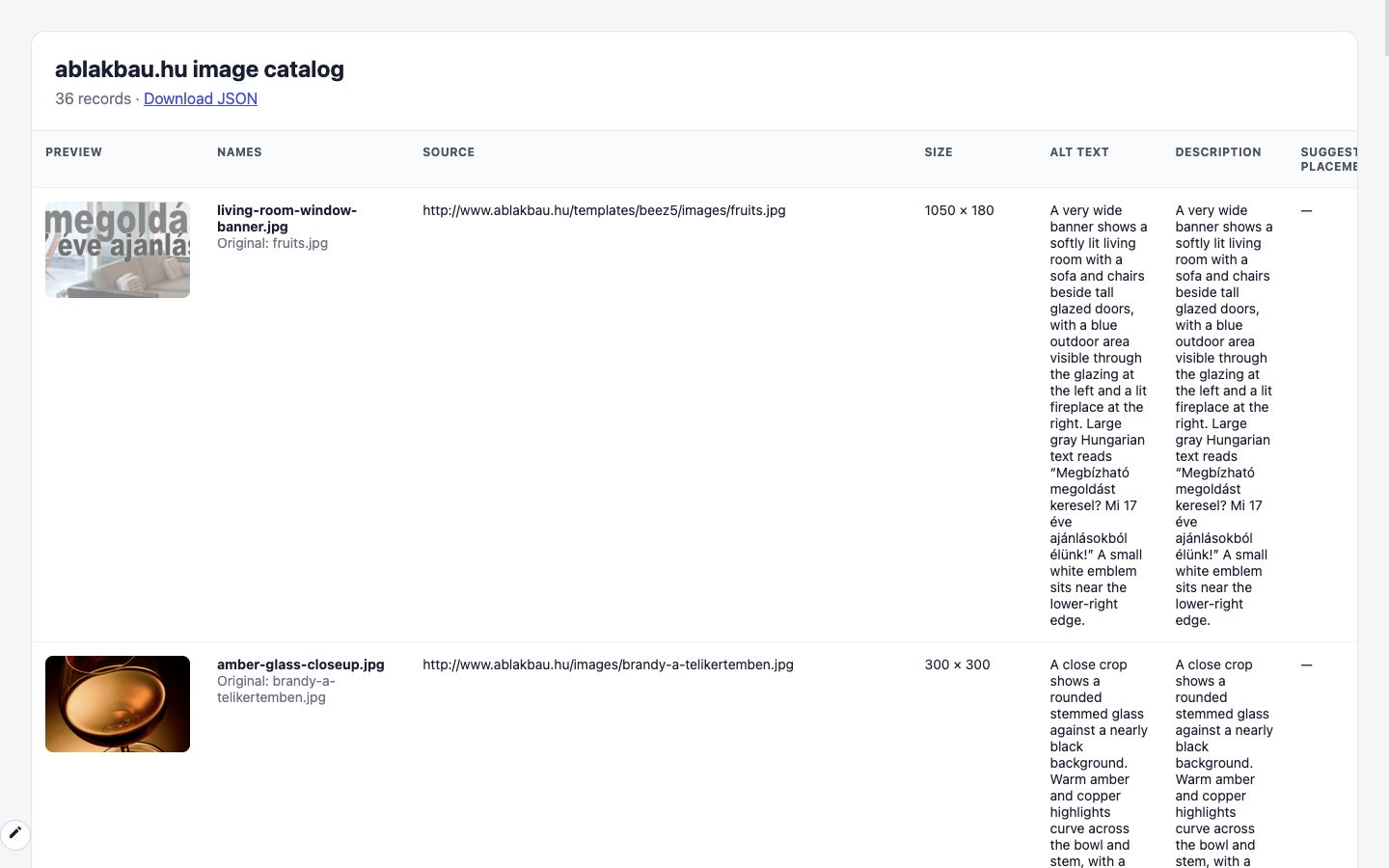 catalog desktop: prior capture before visual QA stop